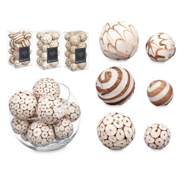 SET 16 BOLAS DECORACION 3 MODELOS SURT