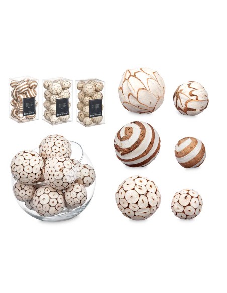 SET 16 BOLAS DECORACION 3 MODELOS SURT