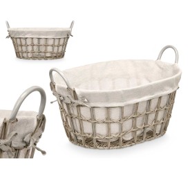CESTO OVALADO ASAS GRIS PEQ