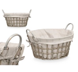 CESTO REDONDO ASAS GRIS PEQ