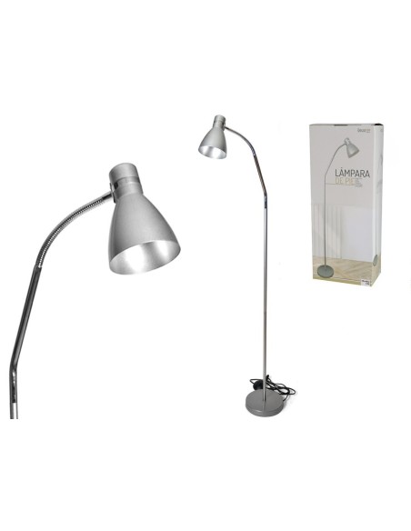 LAMPARA DE PIE 1.4M GRIS