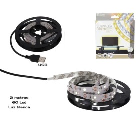 GUIRNALDA USB 2M 60 LED BLANCA