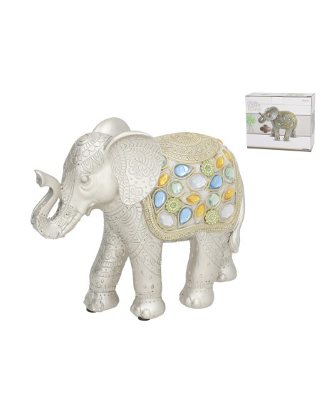 FIGURA ELEFANTE KERANI 19X8X15,5 CM RESINA