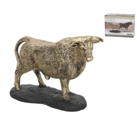 FIGURA TORO DORADO 13,5X5X10 CM RESINA