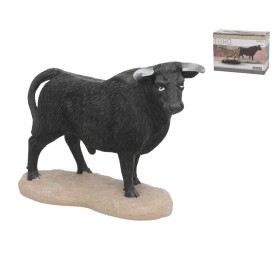 FIGURA TORO NEGRO 13,5X5X10 CM RESINA