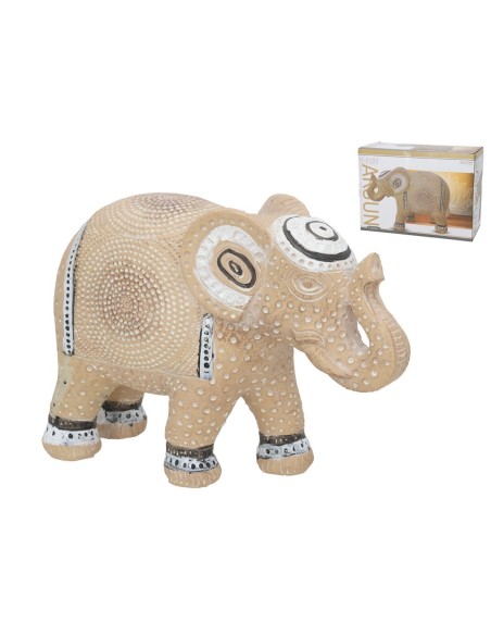 FIGURA ELEFANTE ARJUN 23X9X16 CM RESINA