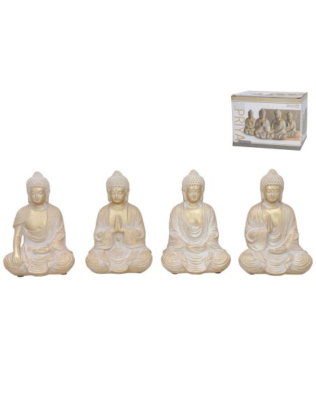 FIGURA BUDA PRIYA 4 SURT 11,3X8,8X16,3 CM RESINA
