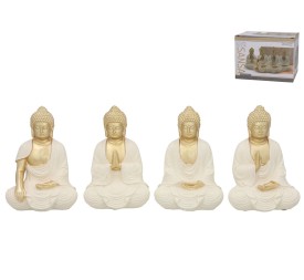 FIGURA BUDA SANSA 4 SURT 11,3X8,8X16,3 CM RESINA