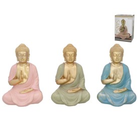 FIGURA BUDA SANSA 15,5X13X23,5 CM RESINA