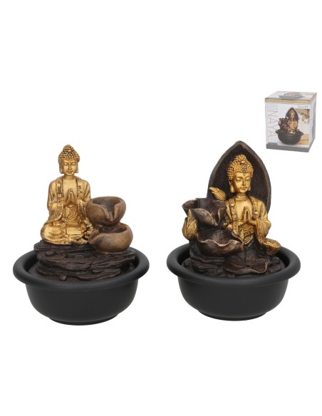 FUENTE BUDA NAYA 2 SURTIDOS LED 16X16X20 CM FUENTE BUDA NAYA 2 SURTIDOS LED 16X16X20 CM