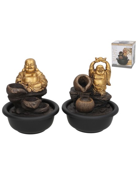 FUENTE BUDA ARYA 2 SURT LED 16X16X19 CM FUENTE BUDA ARYA 2 SURT LED 16X16X19 CM