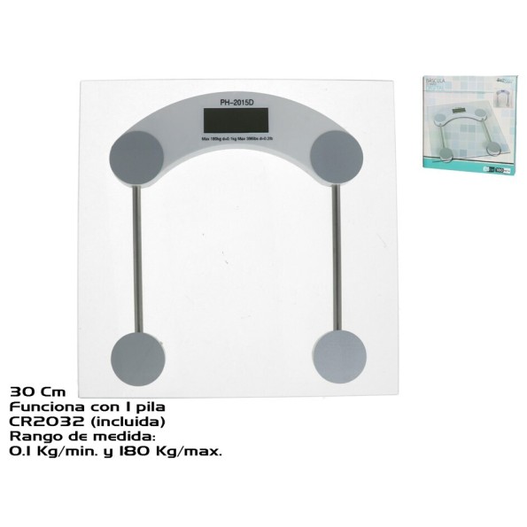 BASCULA BAÑO DIGITAL CRISTAL 3MM GROSOR XXX (3703)