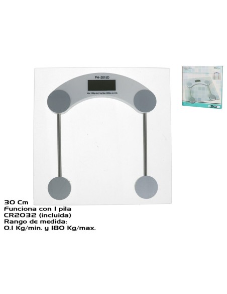 BASCULA BAÑO DIGITAL CRISTAL 3MM GROSOR XXX (3703)