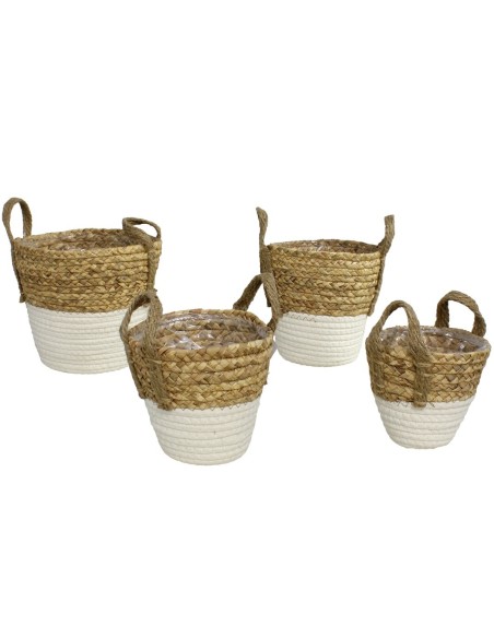 S/4 CESTOS C/ASAS MADRID 23X23X22/26CM