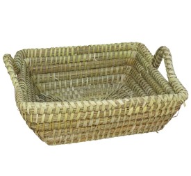 CESTA FILCO 27X27X9 NATURAL SEAGRASS