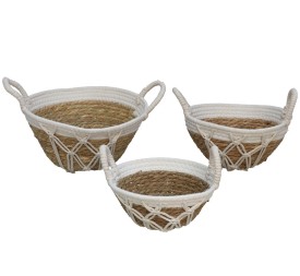 SET 3 CESTAS REDONDAS CON ASAS GABON