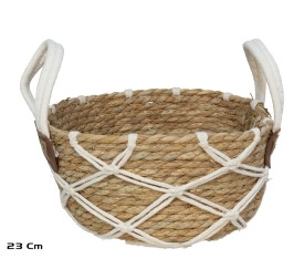 CESTA REDONDA CON ASAS ZAMBIA 23X12CM