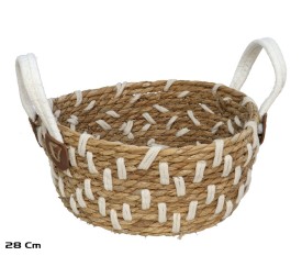 CESTA REDONDA CON ASAS LIBERIA 28X13CM