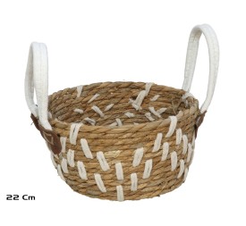 CESTA REDONDA CON ASAS LIBERIA 22X12CM