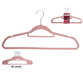 SET 8 PERCHAS FOLCADAS 45X23X0,4 CM ROSA