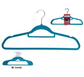 SET 8 PERCHAS FOLCADAS 45X23X0,4 CM AZUL
