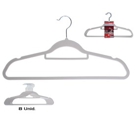 SET 8 PERCHAS FOLCADAS 45X23X0,4 CM BLANCO