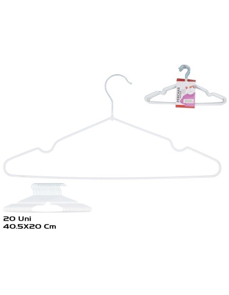 PERCHA WILSON X20 40,5X20 CM BLANCA