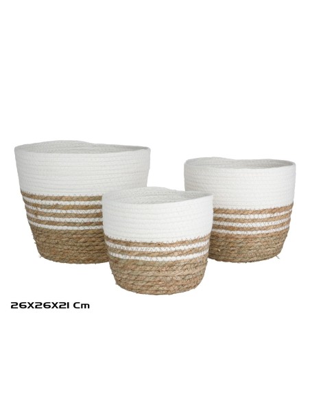 SET 3 CESTAS DUNA 26X21