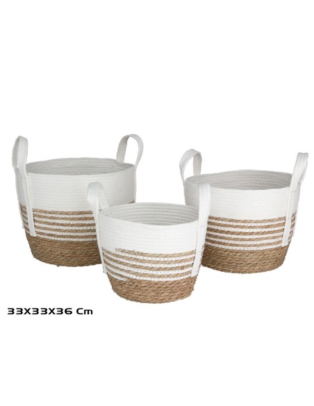 SET 3 CESTAS DUNA 35X33X26