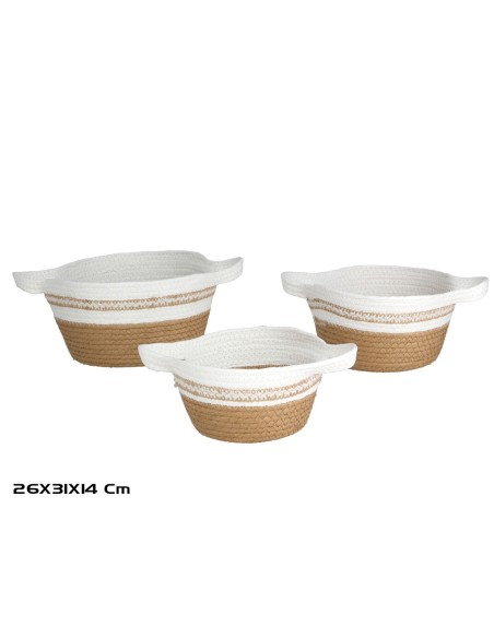 SET 3 CESTAS SOL 31X26X14