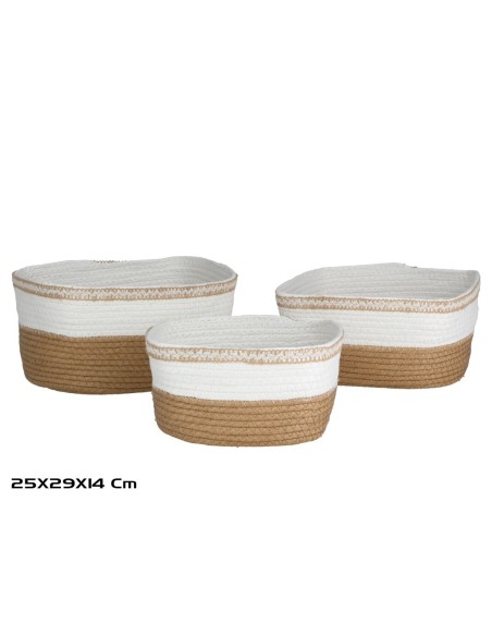 SET 3 CESTAS SOL 29X25X14
