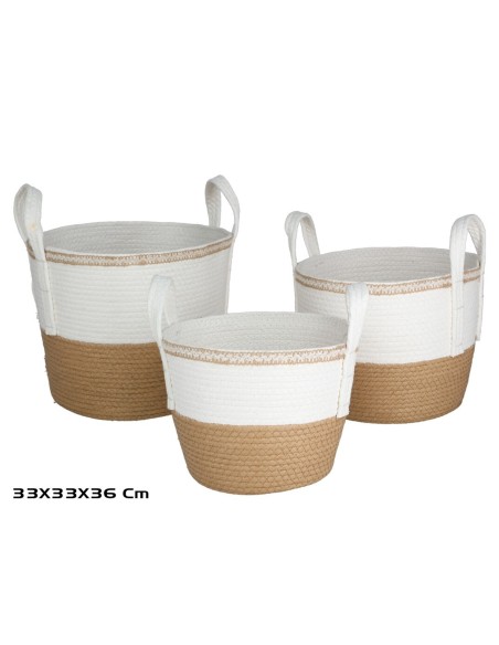 SET 3 CESTAS SOL  35X33X26