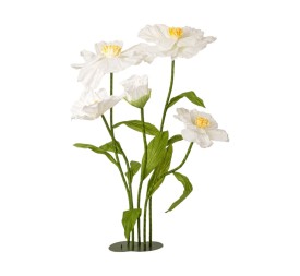 AMAPOLAS S/5 GIGANTES BLANCA IMPERMEABLE 90X80 H180