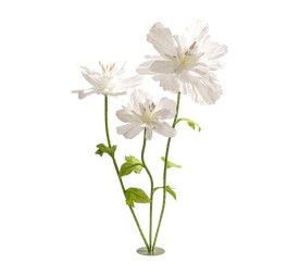 FLORES S/3 GIGANTES BLANCAS IMPERMEABLE 90X80 H185