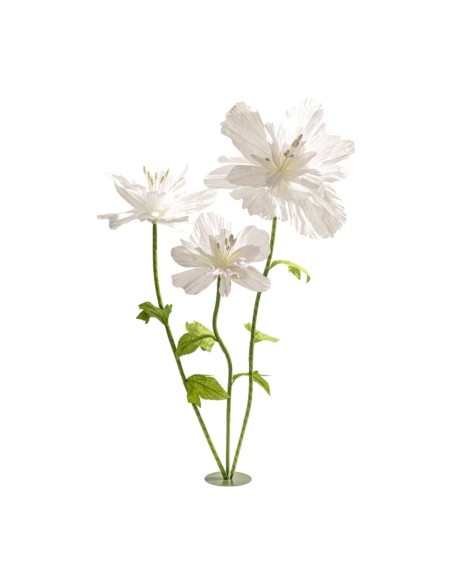 FLORES S/3 GIGANTES BLANCAS IMPERMEABLE 90X80 H185