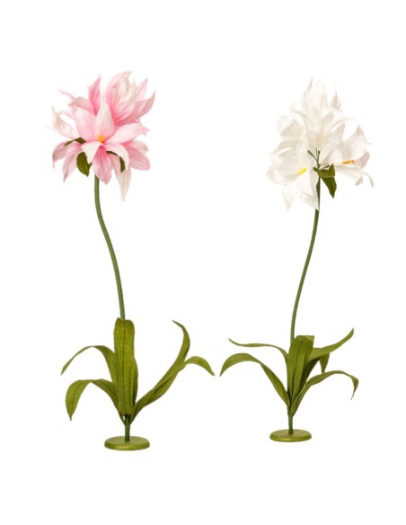 LIRIO CON PIE PAPEL 2 MIX COL H140 D30