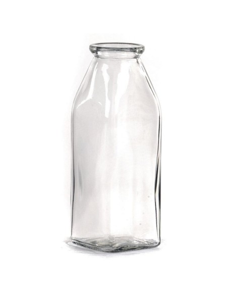 BOTELLA CUADRADA DE VIDRIO D.5,5/4H15,5