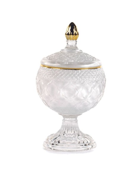 COPA CRISTAL TRANSPARENTE CON TAPA D8,5 H15