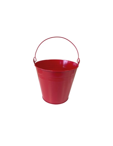 CUBO METAL ROJO D.20 H17