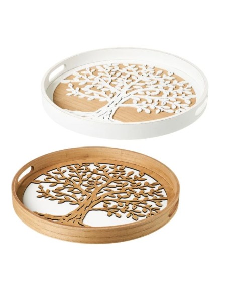 BANDEJA 2/C MDF 40 X 40 X 4 CM