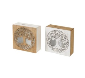 HUCHA 2/C MDF-CRISTAL 18 X 7 X 18 CM