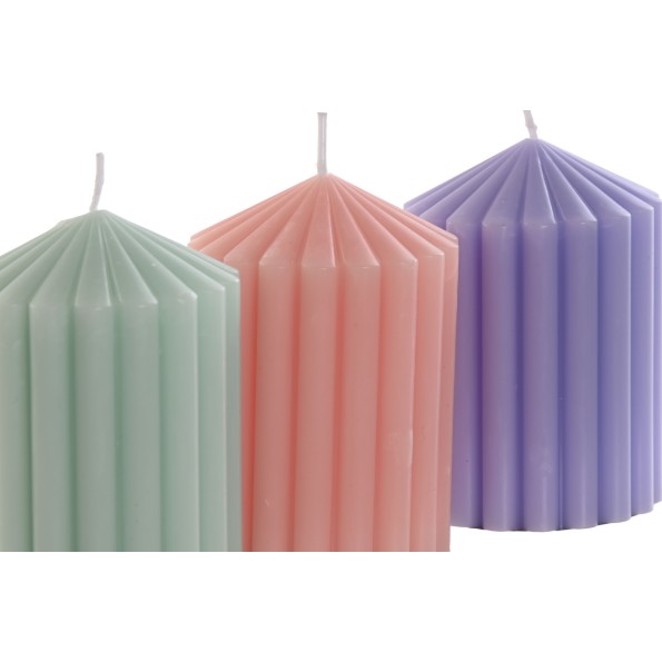 VELA CERA PERFUME 7X7X10 300 GR. 3 SURT.