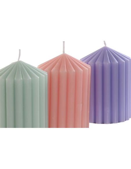 VELA CERA PERFUME 7X7X10 300 GR. 3 SURT.