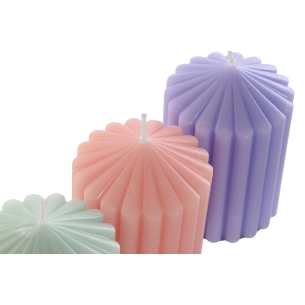 VELA CERA PERFUME 7X7X10 300 GR. 3 SURT.