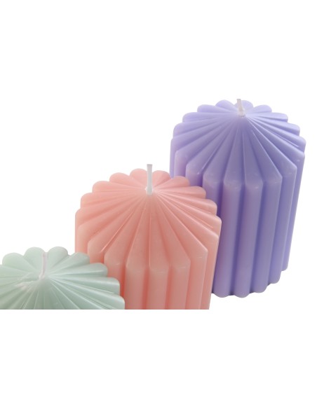 VELA CERA PERFUME 7X7X10 300 GR. 3 SURT.