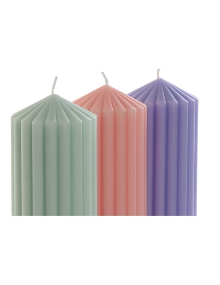 VELA CERA PERFUME 7X7X15 450 GR,. 3 SURT.