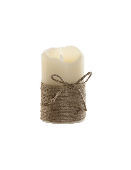 VELA LED CERA LED 7,5X7,5X12,5 165 GR, MOVIMIENTO