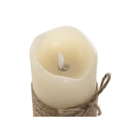 VELA LED CERA LED 7,5X7,5X12,5 165 GR, MOVIMIENTO