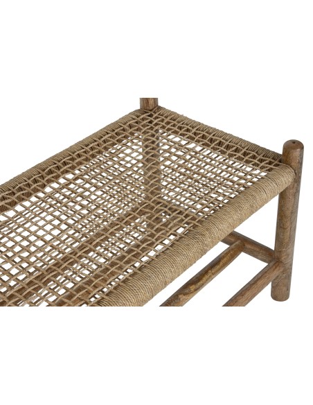 RECIBIDOR MANGO FIBRA 97X43X172 PERCHERO NATURAL