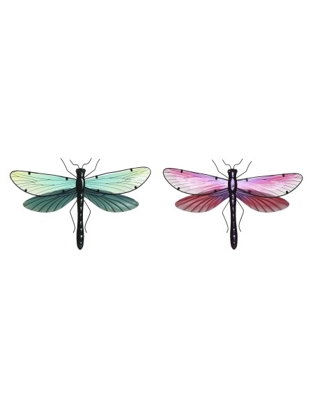 DECORACION PARED METAL 46X1X31 LIBELULA 4 SURT.